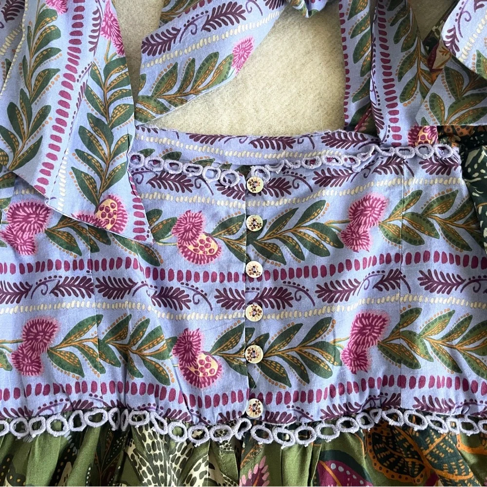 Farm Rio The Green Wild Jungle Blouse